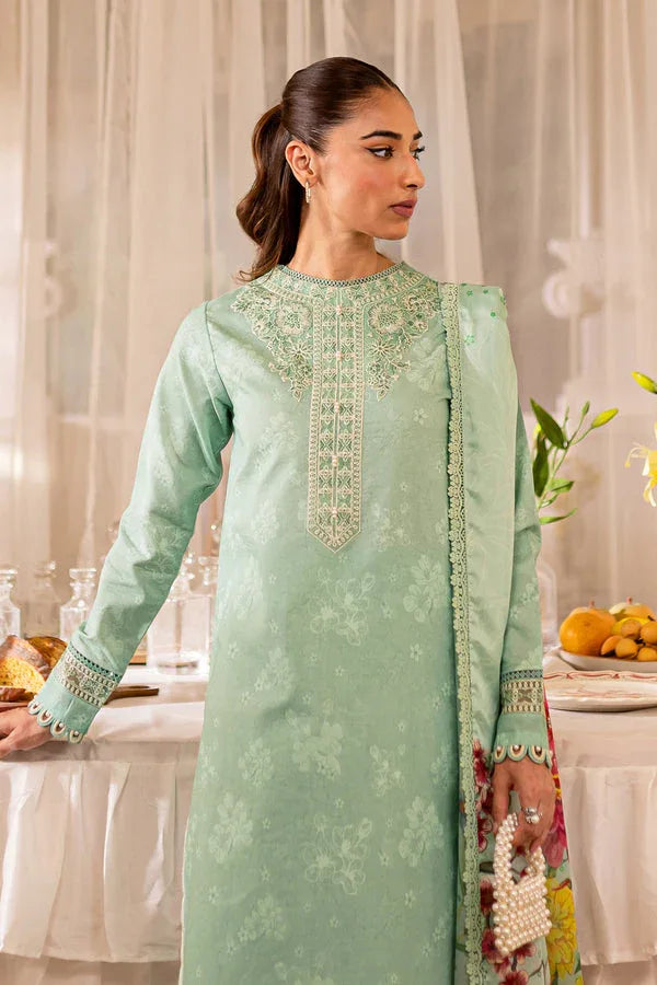Farasha | Seraya Lawn 24 | SAGE - Aqsa Fabrics