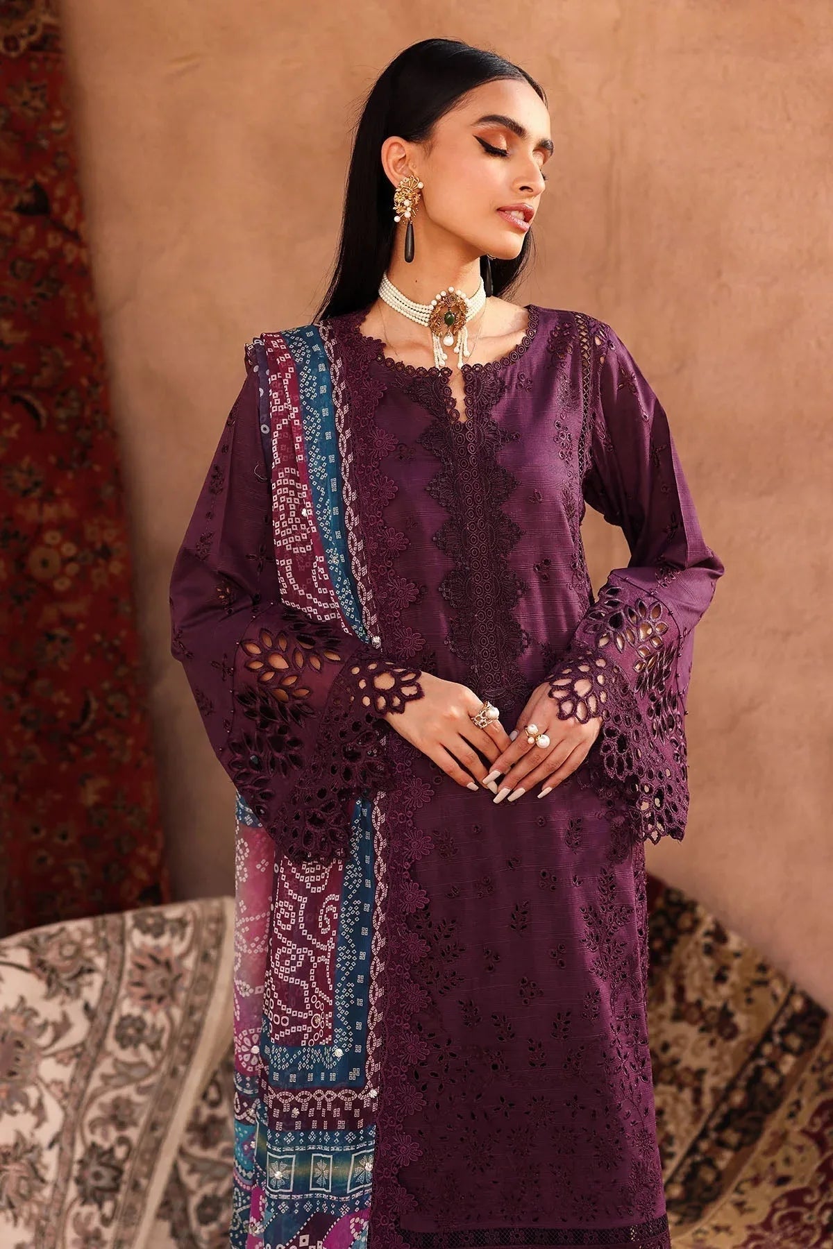Nureh | Bazaar Lawn | NE-161 - Aqsa Fabrics