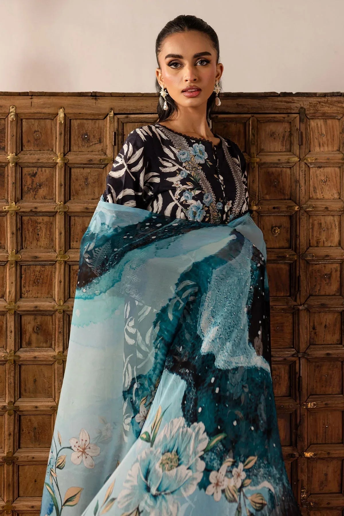 Nureh | Printed Lawn 25 | SP-142 - Aqsa Fabrics