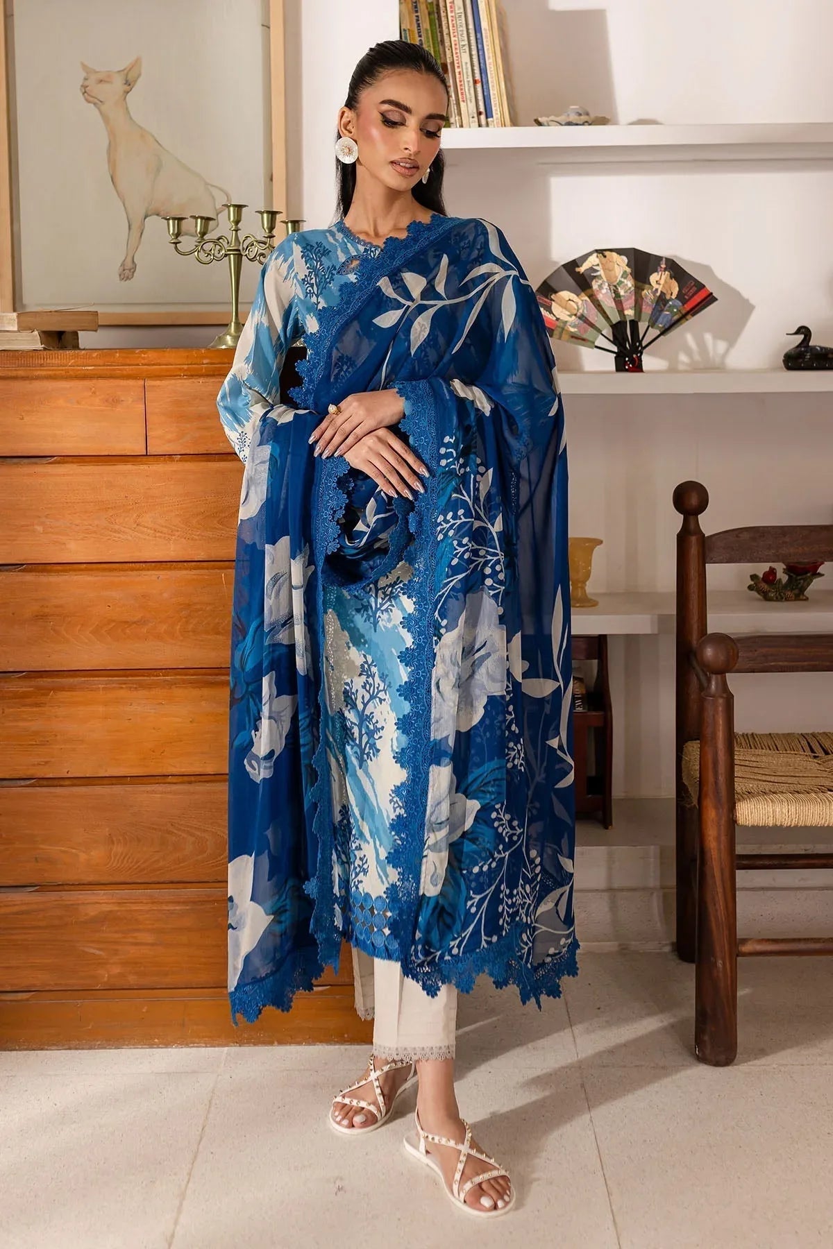 Nureh | Printed Lawn 25 | SP-148 - Aqsa Fabrics