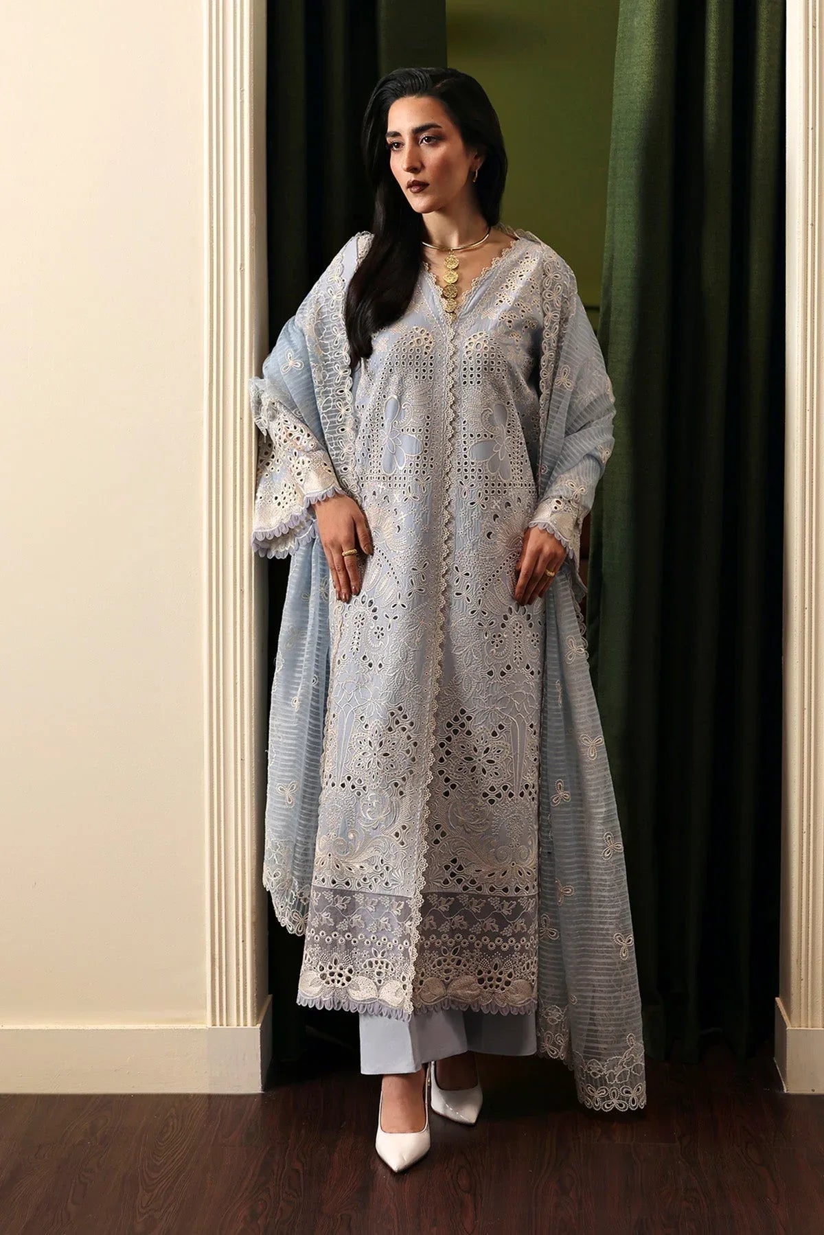 Afrozeh | Rhythm RTW | Crimsal - Aqsa Fabrics