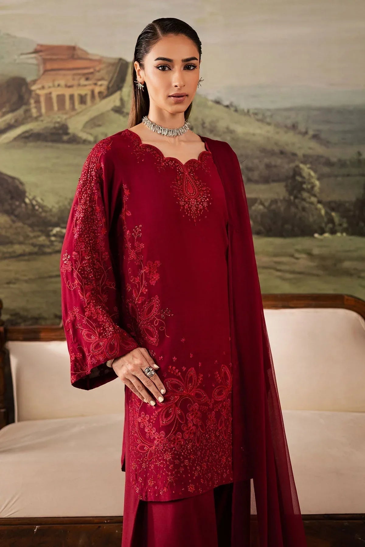 Nureh | Shades of Winter | NP-675 - Aqsa Fabrics