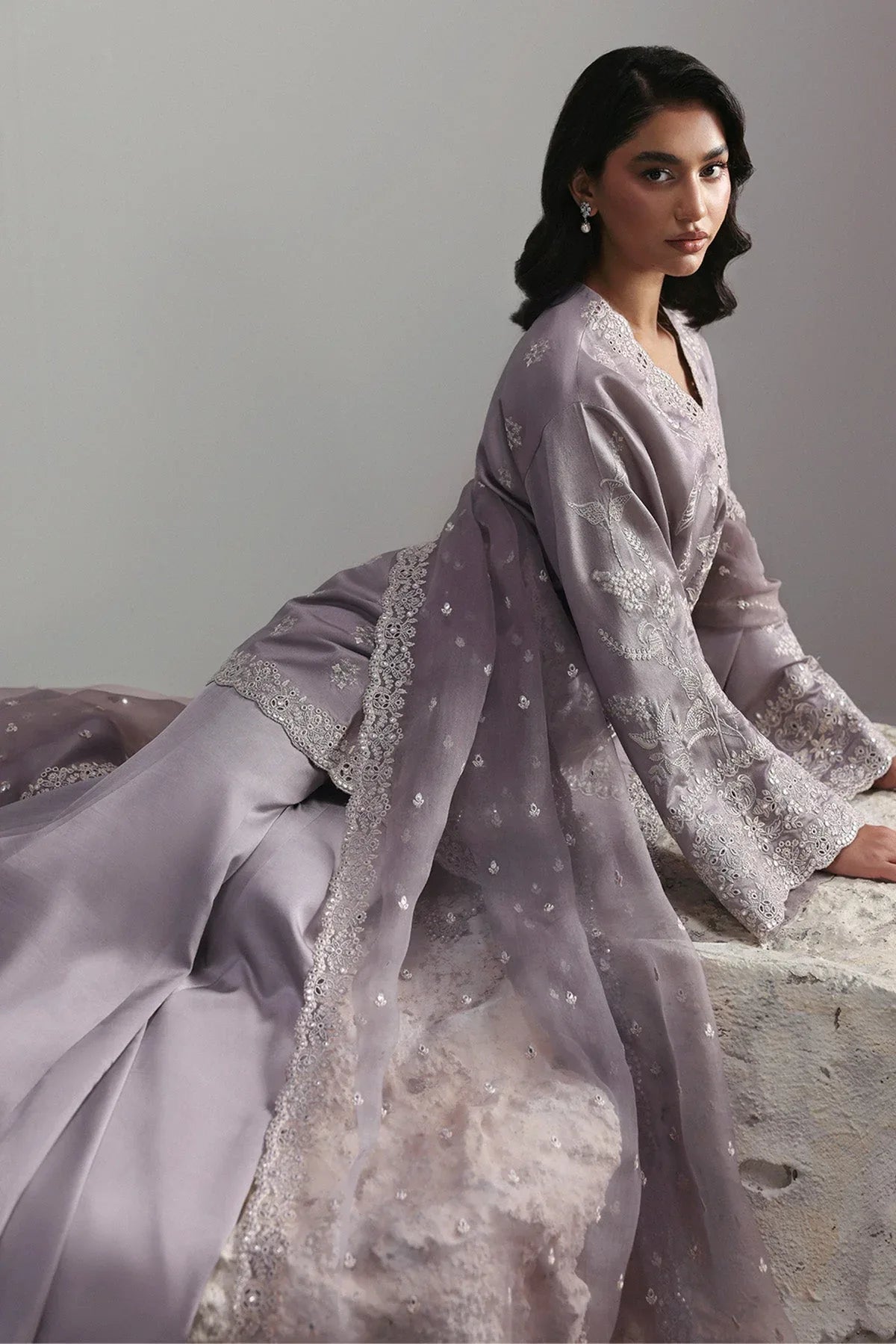 Afrozeh | Slate Ready to Wear | Cressida - Aqsa Fabrics