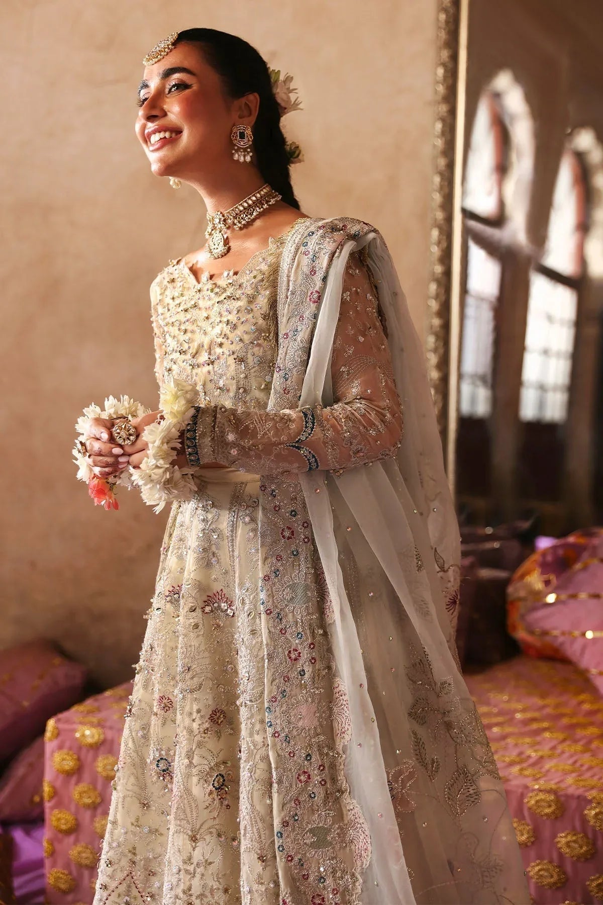 Nureh | Jhoomro Wedding Formals | NL-72 CHANDNI - Aqsa Fabrics