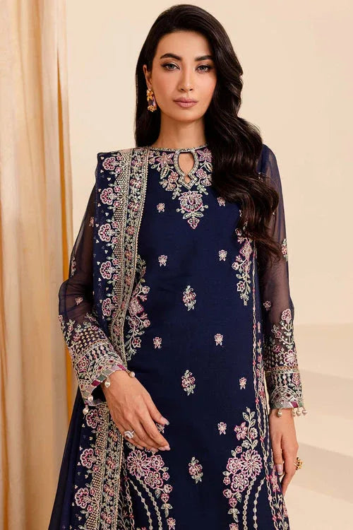 Farasha | Lumiere Formals | NAVY NOIR - Aqsa Fabrics