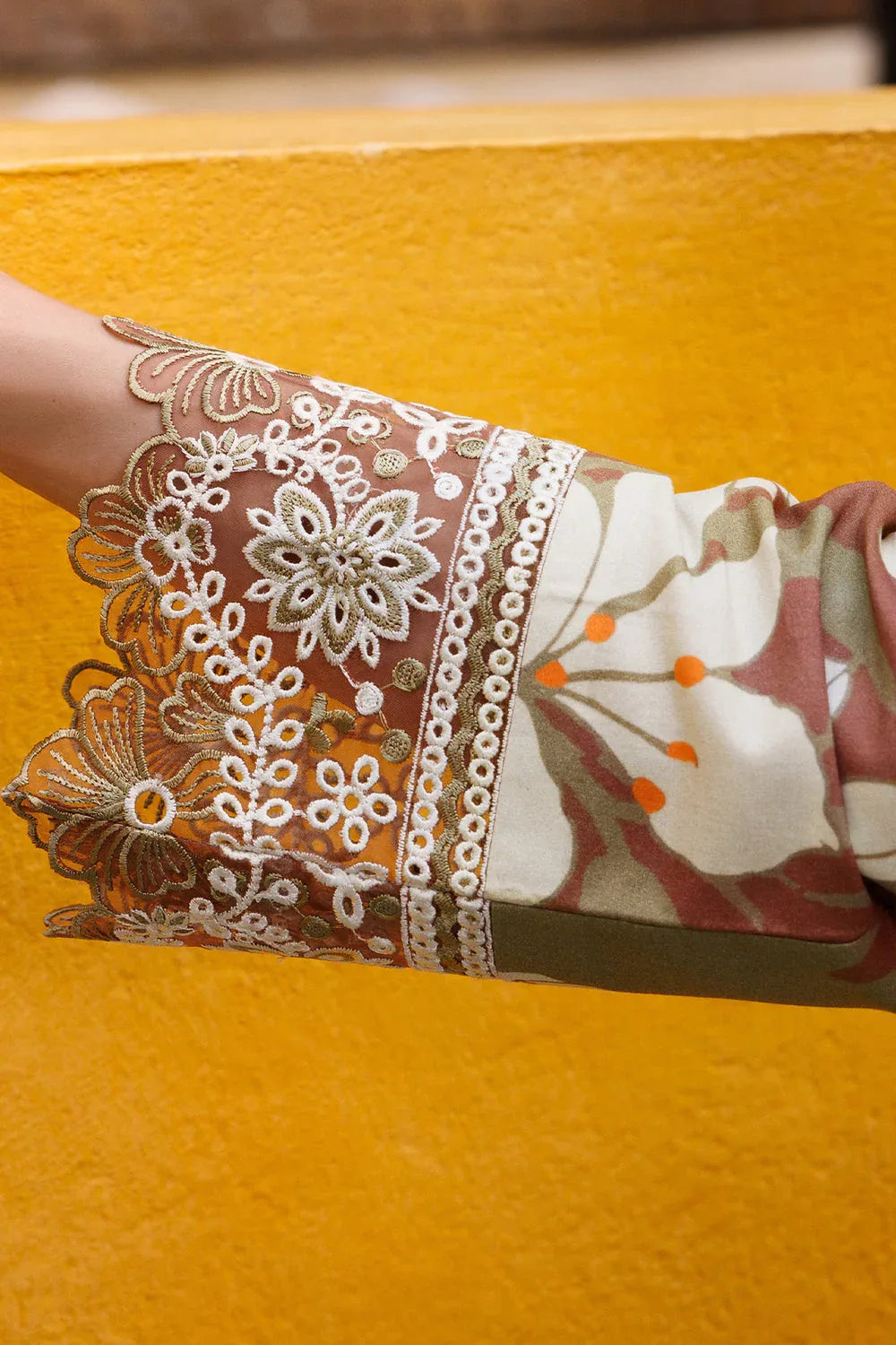 Farasha | Printed Essentials | Rustwood Charm - Aqsa Fabrics