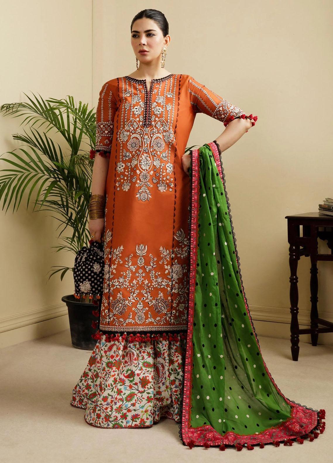 Hussain Rehar | Embroidered Lawn | STAR DUST - Aqsa Fabrics