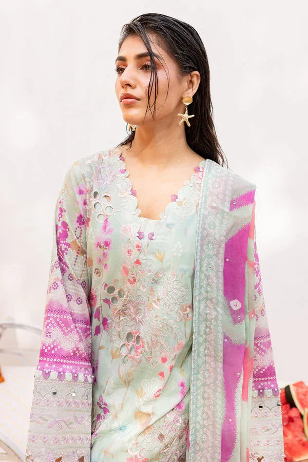 Nureh | Gardenia Lawn 24 | NS-136 A - Aqsa Fabrics