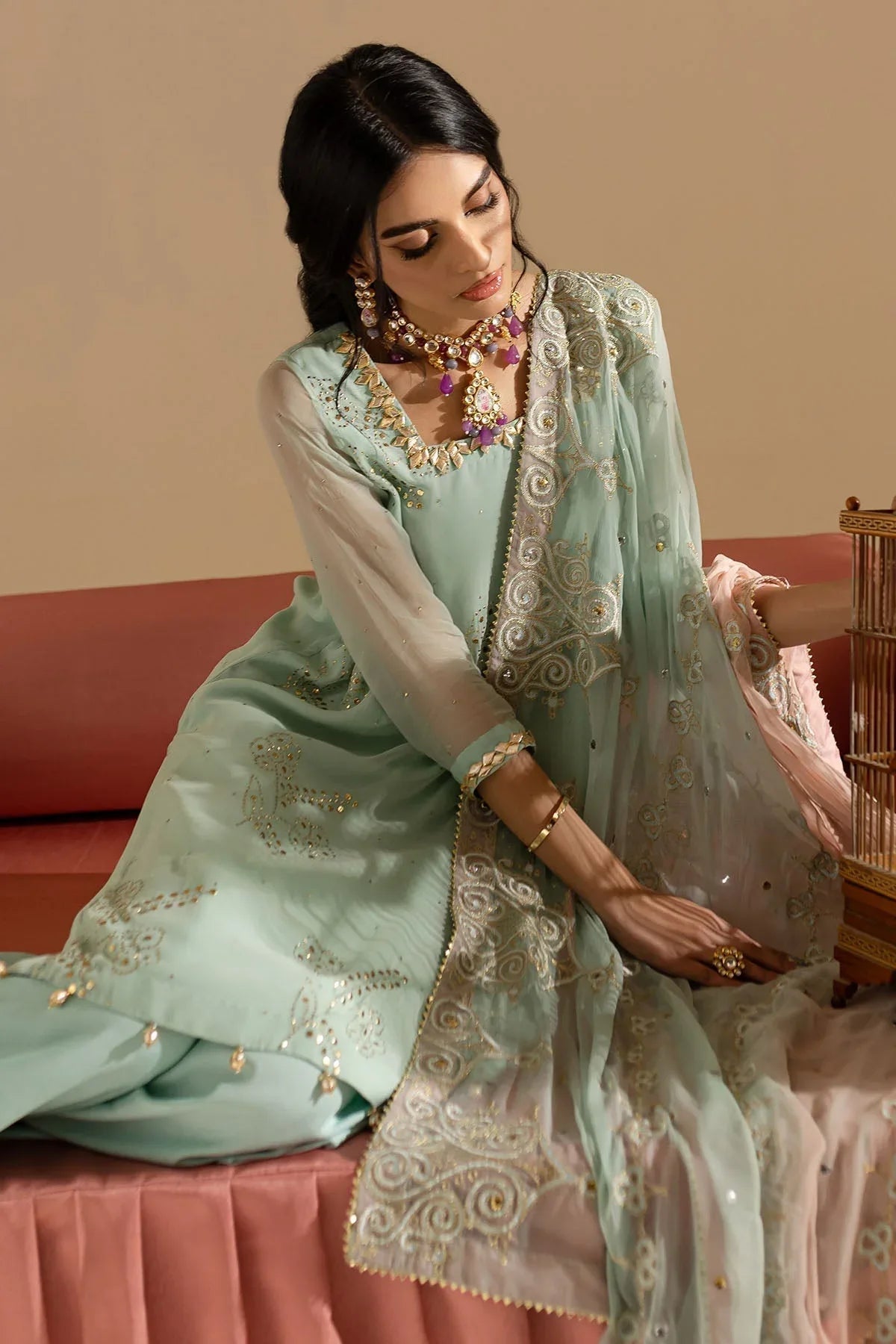Nureh | Mukeshkari Formals | MK-11 - Aqsa Fabrics