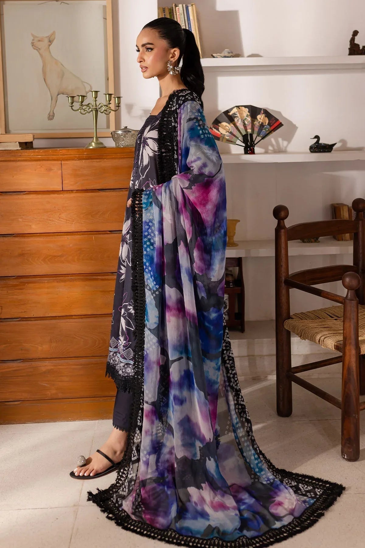 Nureh | Printed Lawn 25 | SP-150 - Aqsa Fabrics