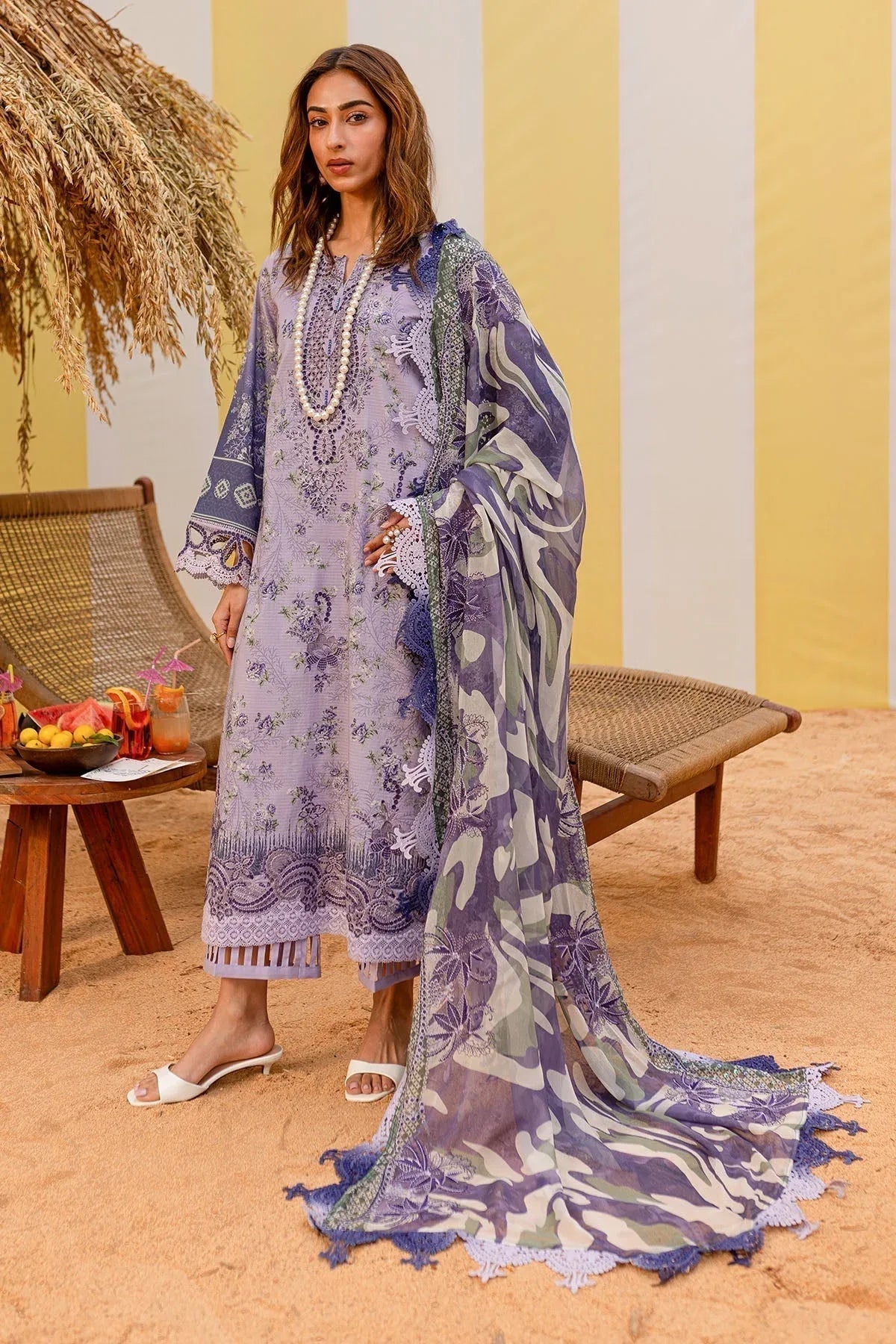 Nureh | Gardenia Lawn 25 | NSG-184 - Aqsa Fabrics