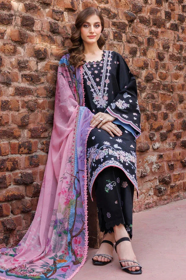 Farasha | Printed Essentials | Sable - Aqsa Fabrics
