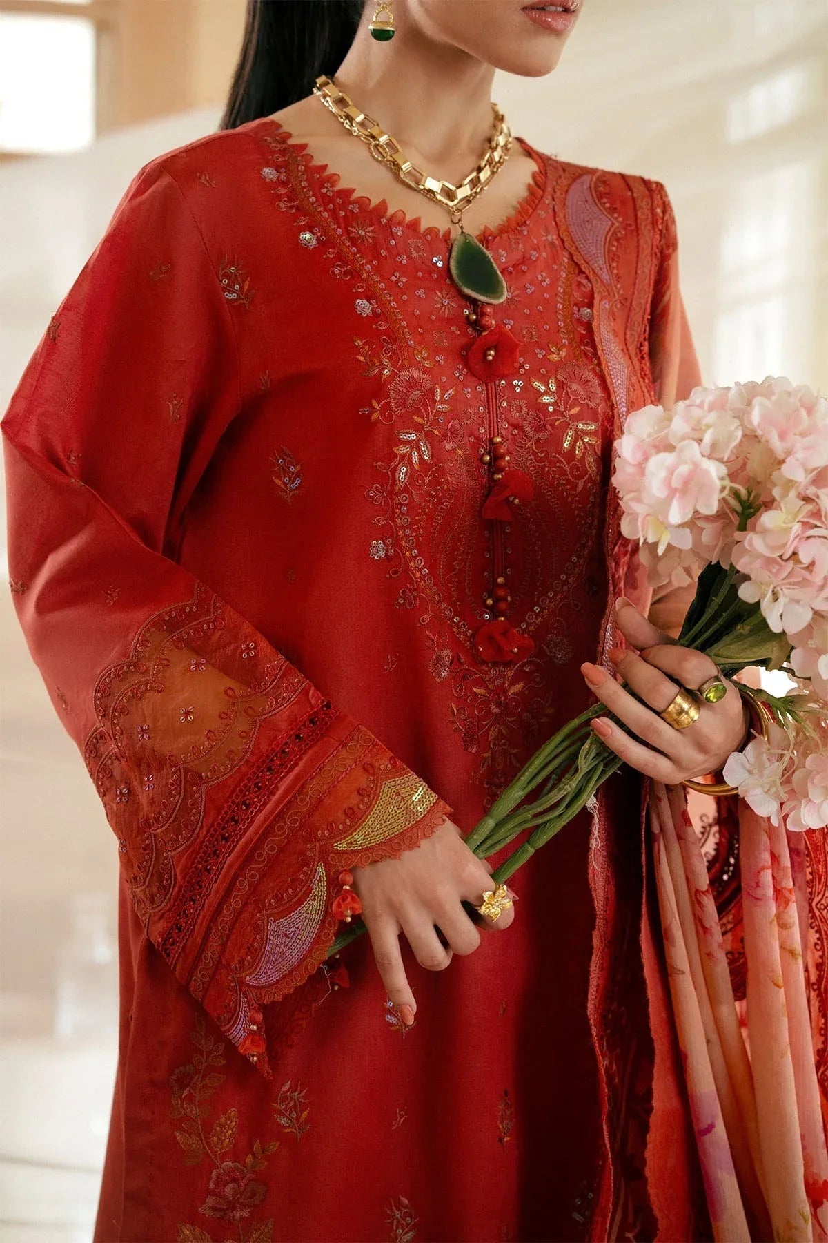 Nureh | Maya Lawn | NS-142 - Aqsa Fabrics