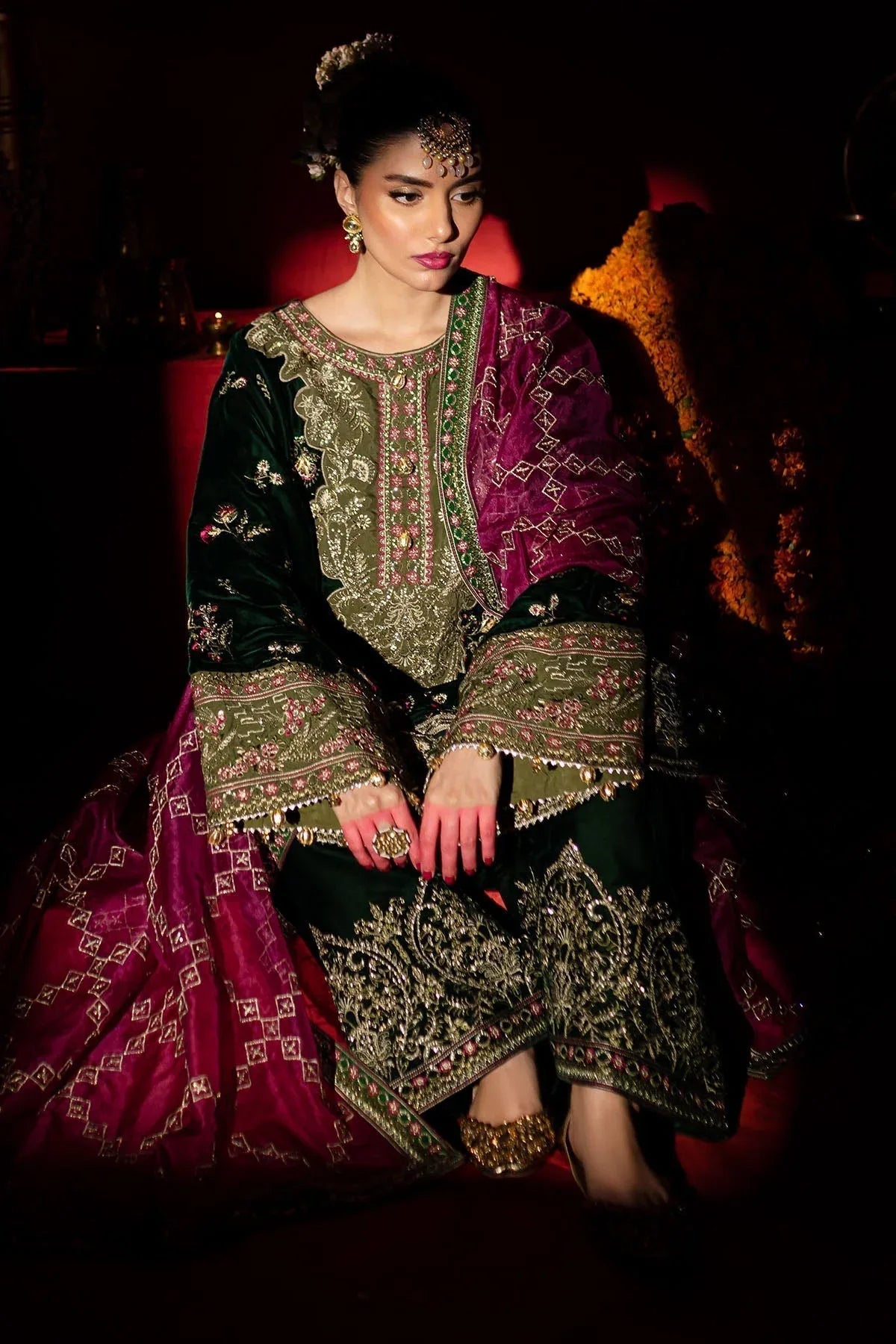 Nureh | Maya Velvet | NW-88 - Aqsa Fabrics