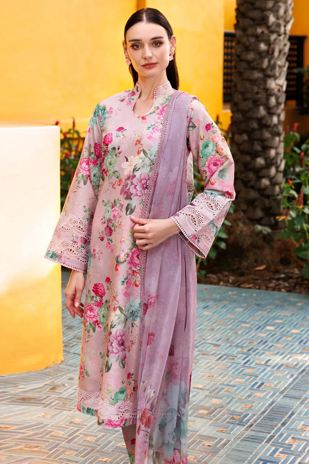 Farasha | Printed Essentials | Spring Muse - Aqsa Fabrics
