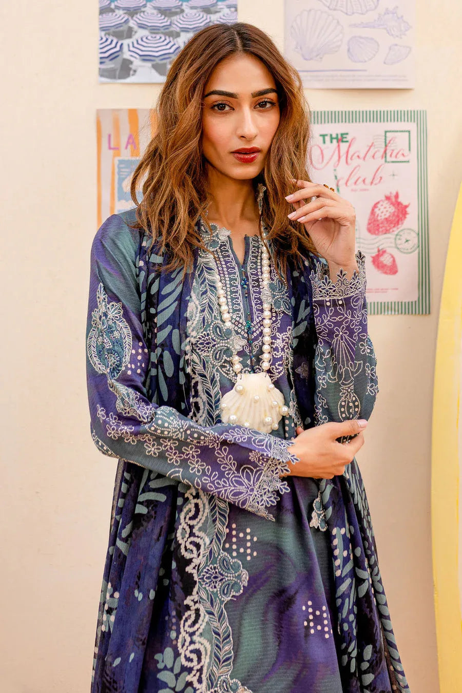 Nureh | Gardenia Lawn 25 | NSG-186 - Aqsa Fabrics