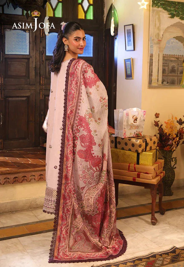 Asim Jofa | Summer Rhapsody | AJUBU-05 Embroidered Jacquard - Aqsa Fabrics