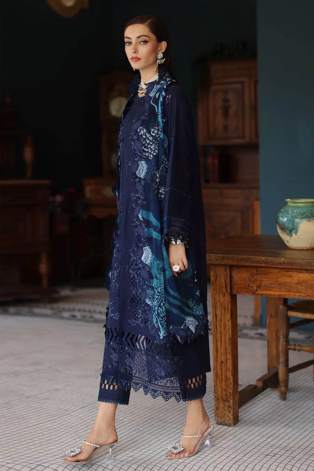 Nureh | Maya Lawn | NS-158 - Aqsa Fabrics