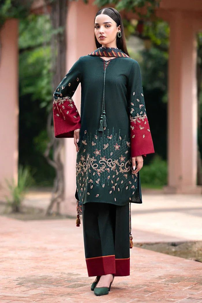 Jazmin | Winter Edition 24 | KHADDAR UW-0071 - Aqsa Fabrics