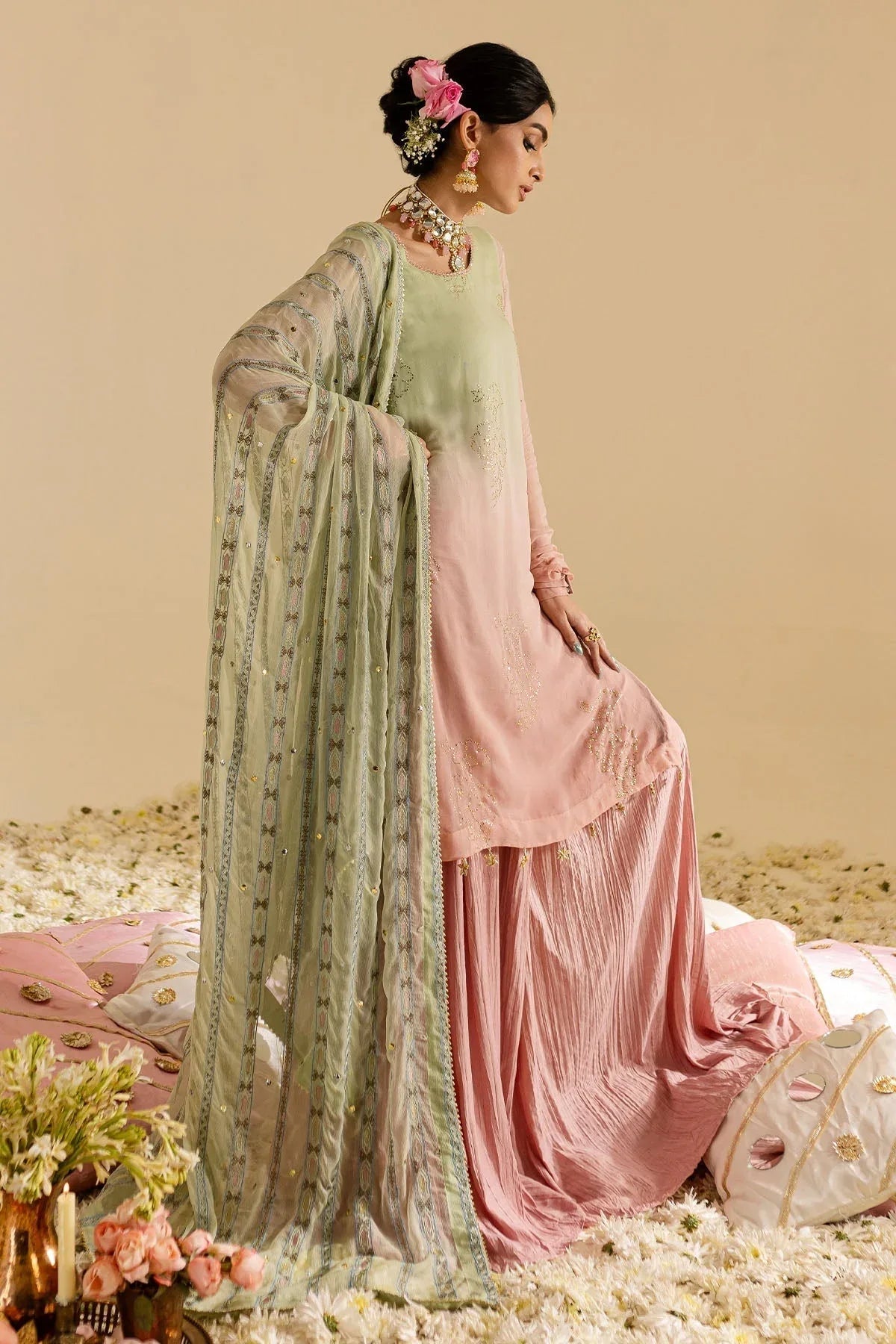 Nureh | Mukeshkari Formals | MK-07 - Aqsa Fabrics