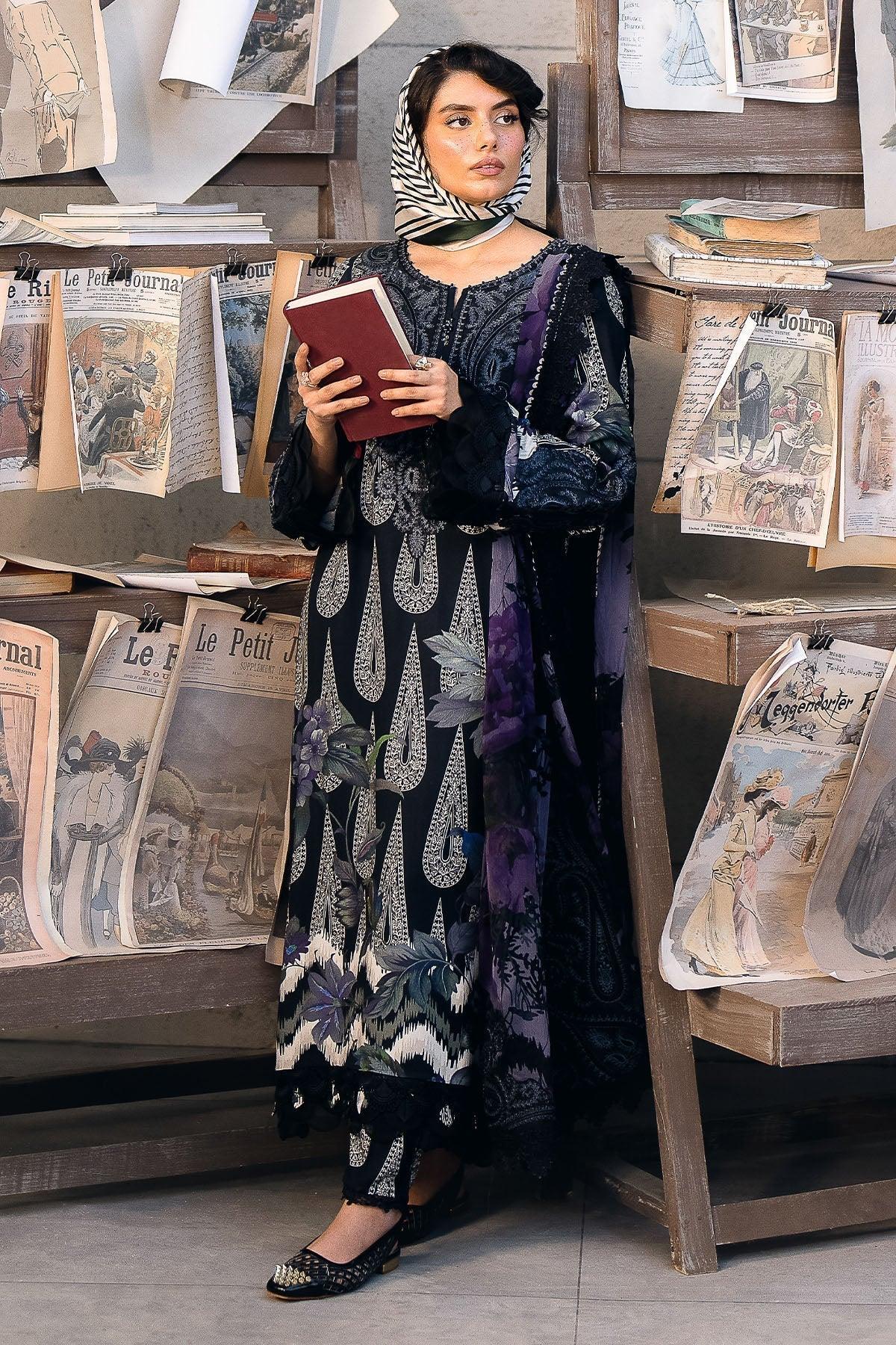 Nureh | Glam Girl Lawn | GL-19 - Aqsa Fabrics