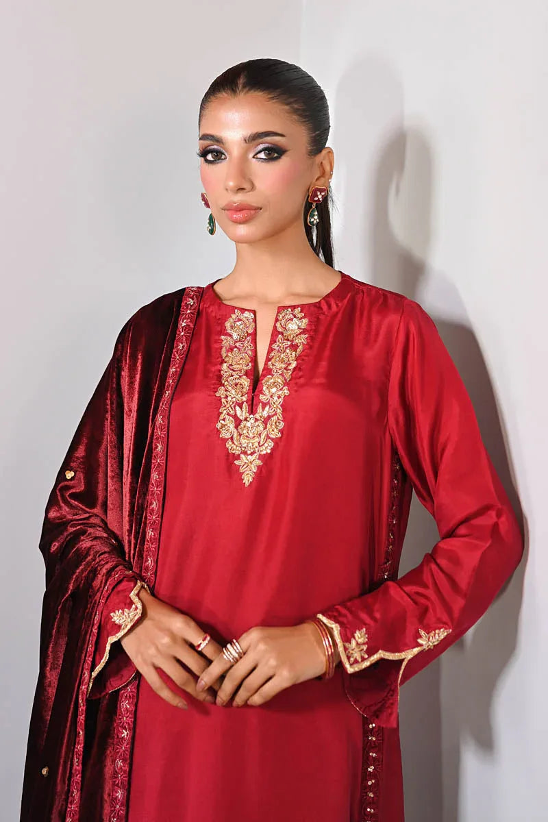 Hue Pret | Farasha Luxury Winter | Nurgul - Aqsa Fabrics