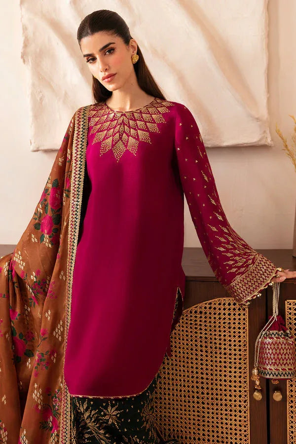 Jazmin | Formals Collection | Raw Silk UR-7038 - Aqsa Fabrics