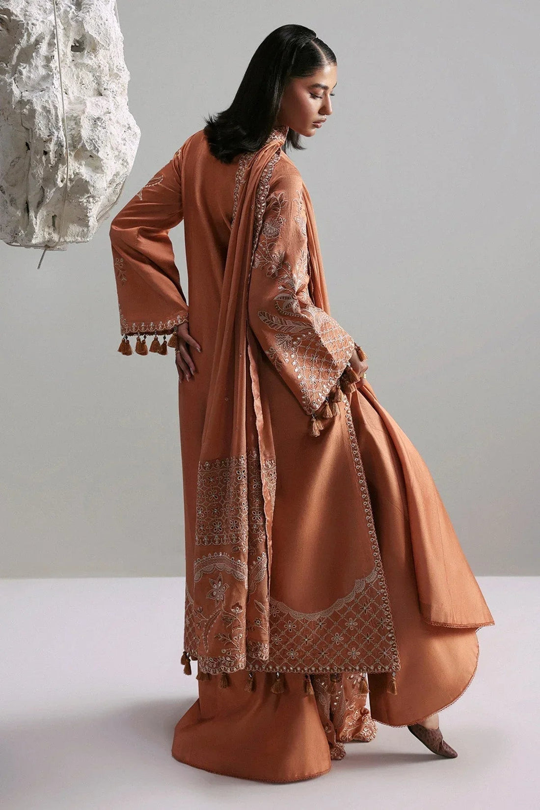 Afrozeh | Slate Ready to Wear | Anastaria - Aqsa Fabrics