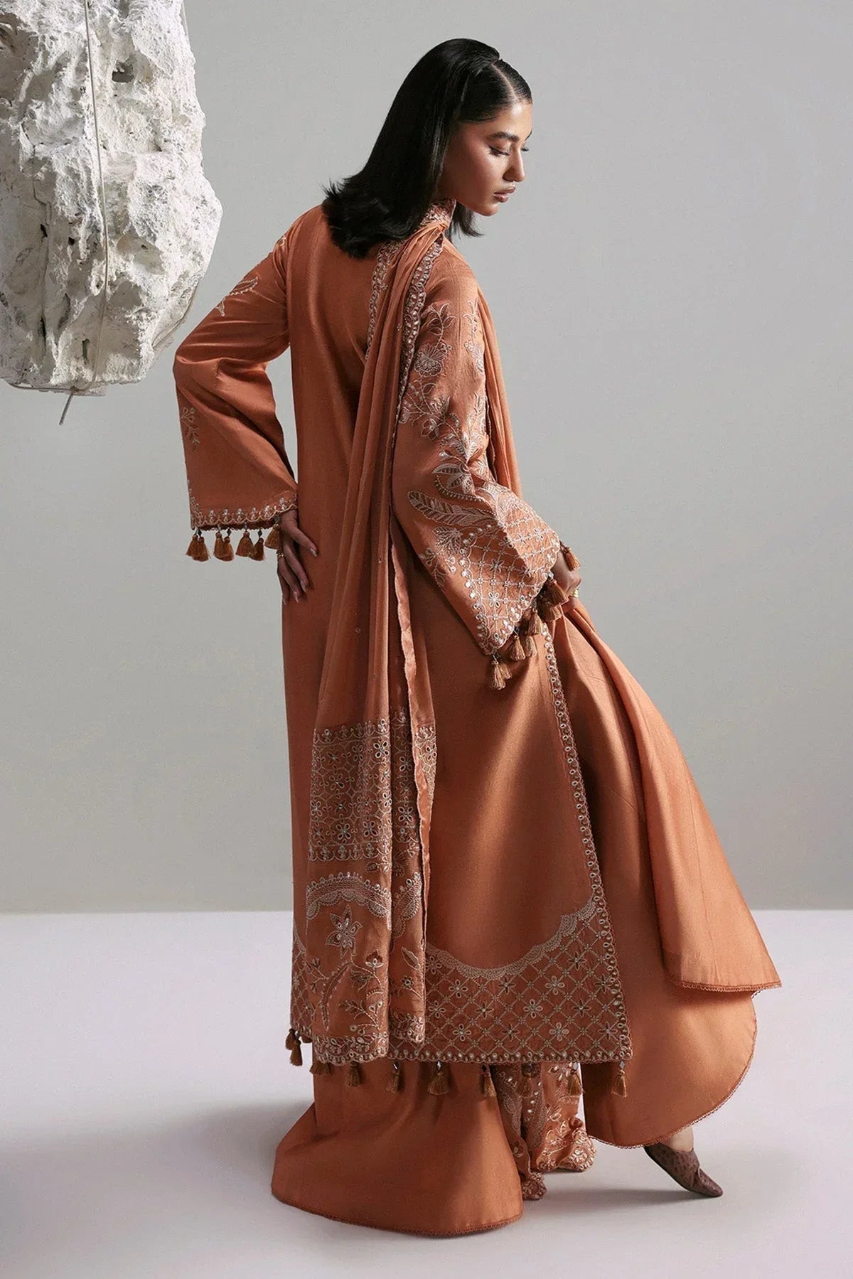 Afrozeh | Slate Ready to Wear | Anastaria - Aqsa Fabrics