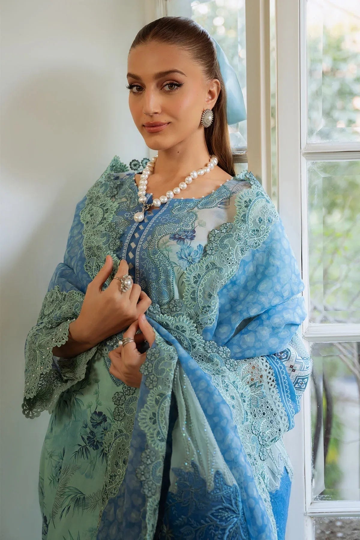 Nureh | Maya Swiss Lawn | NS-152 - Aqsa Fabrics