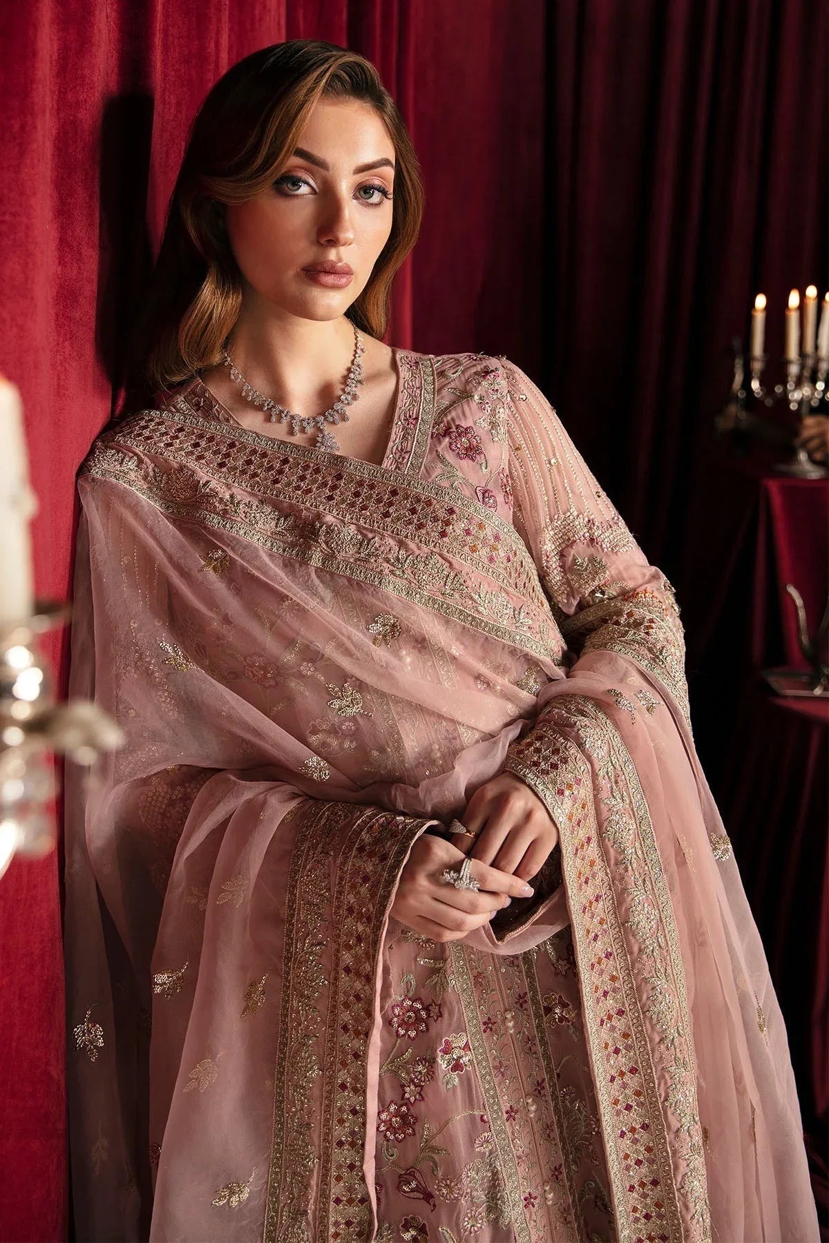 Nureh | Elanora Formal 24 | WATER LILLY - Aqsa Fabrics