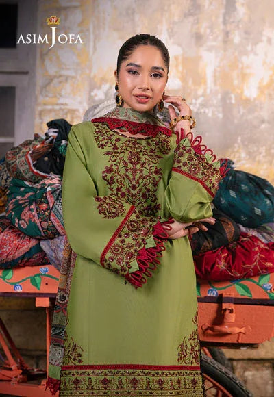 Asim Jofa | Embroidered Lawn Collection | AJAR-33 - Aqsa Fabrics