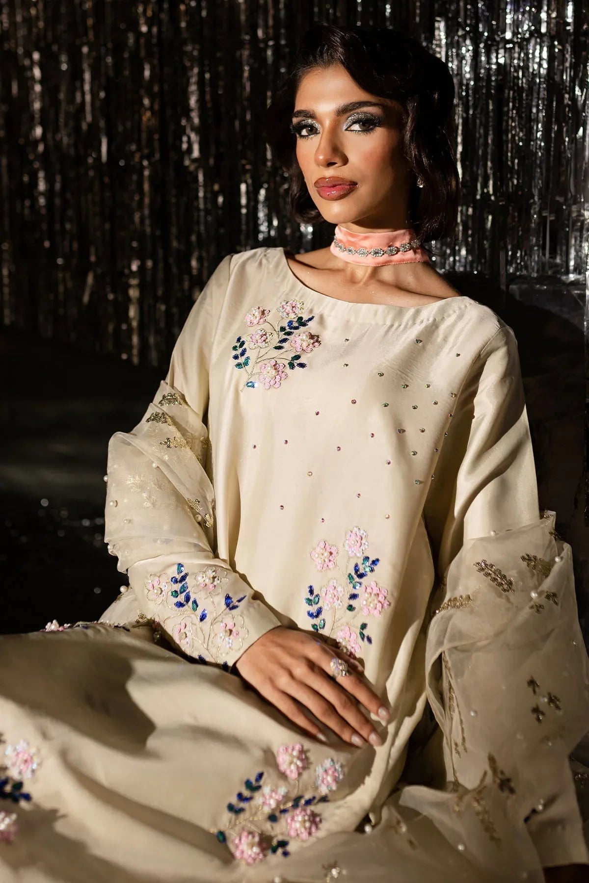Nureh | Tiny Twinkles |  Sparkle Pop TW-10 - Aqsa Fabrics