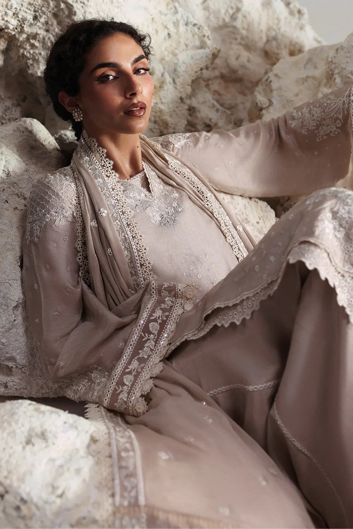 Afrozeh | Slate Ready to Wear | Xavian - Aqsa Fabrics
