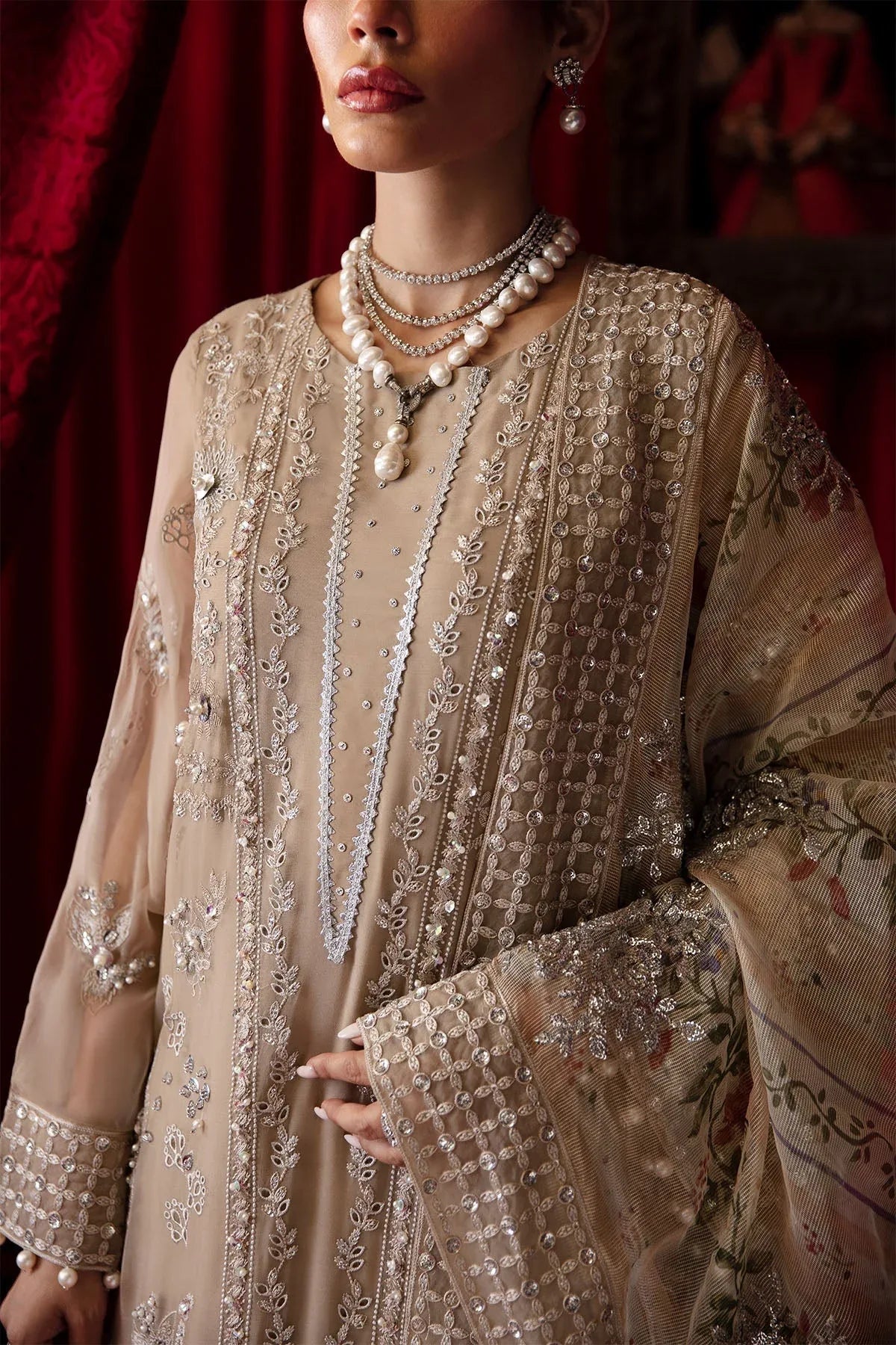 Nureh | Elanora Formal 24 | NEL-48-Cherine - Aqsa Fabrics