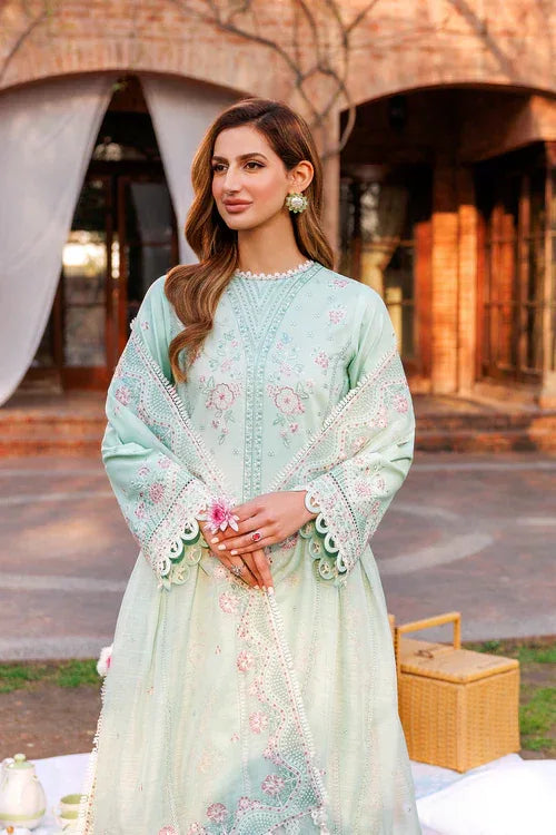 Farasha | Kaavish Lawn 24 | WHISPER MINT - Aqsa Fabrics