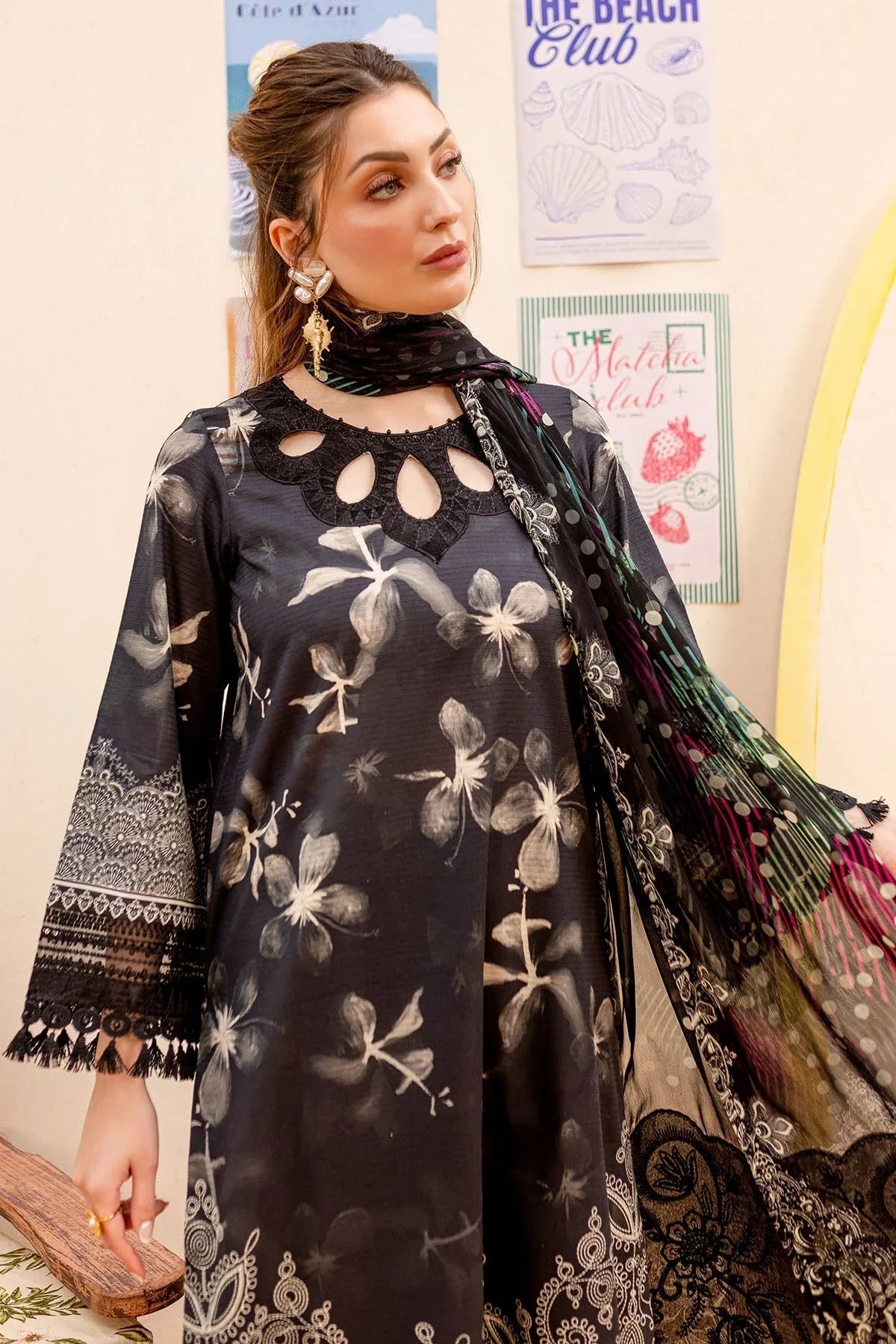 Nureh | Gardenia Lawn 25 |NSG-185 - Aqsa Fabrics