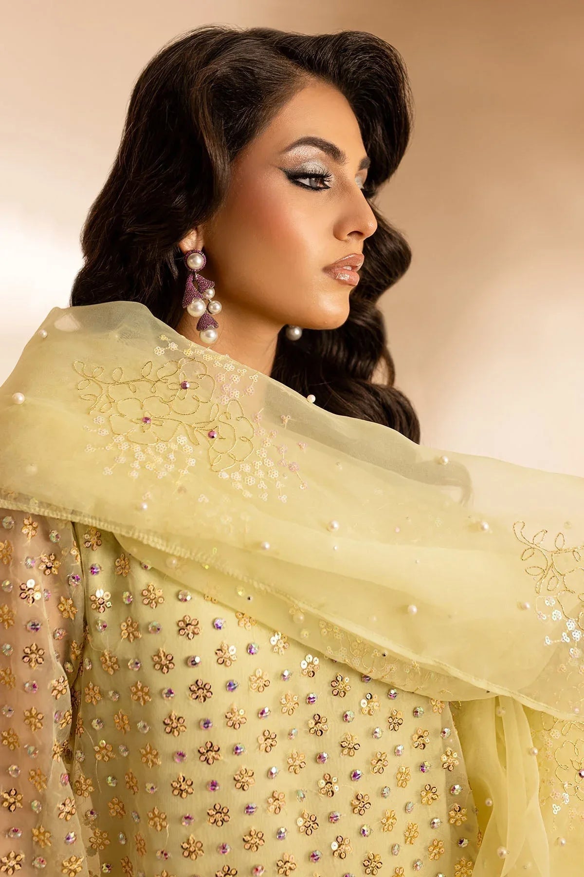 Nureh | Tiny Twinkles | TW-04 GLOSS BOSS - Aqsa Fabrics