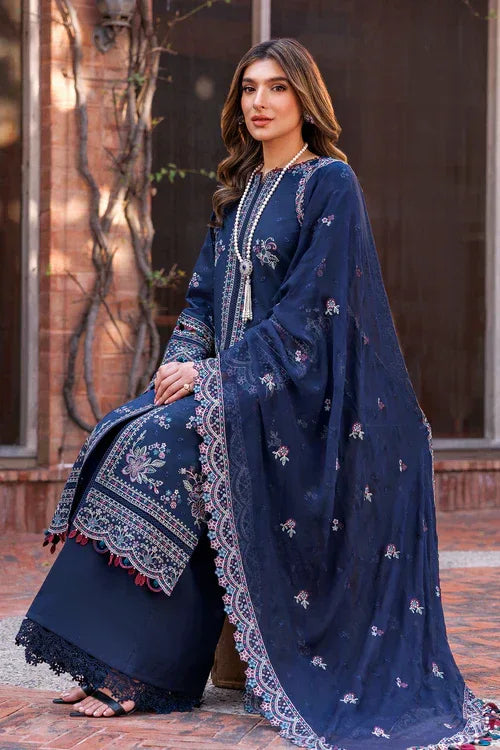 Farasha | Kaavish Lawn 24 | DEEP SAPPHIRE - Aqsa Fabrics