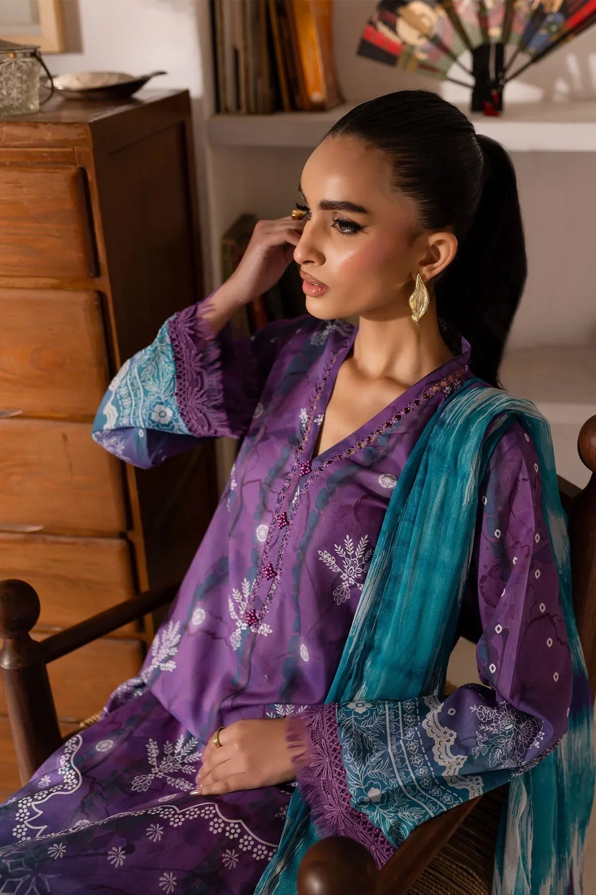 Nureh | Printed Lawn 25 | SP-149 - Aqsa Fabrics