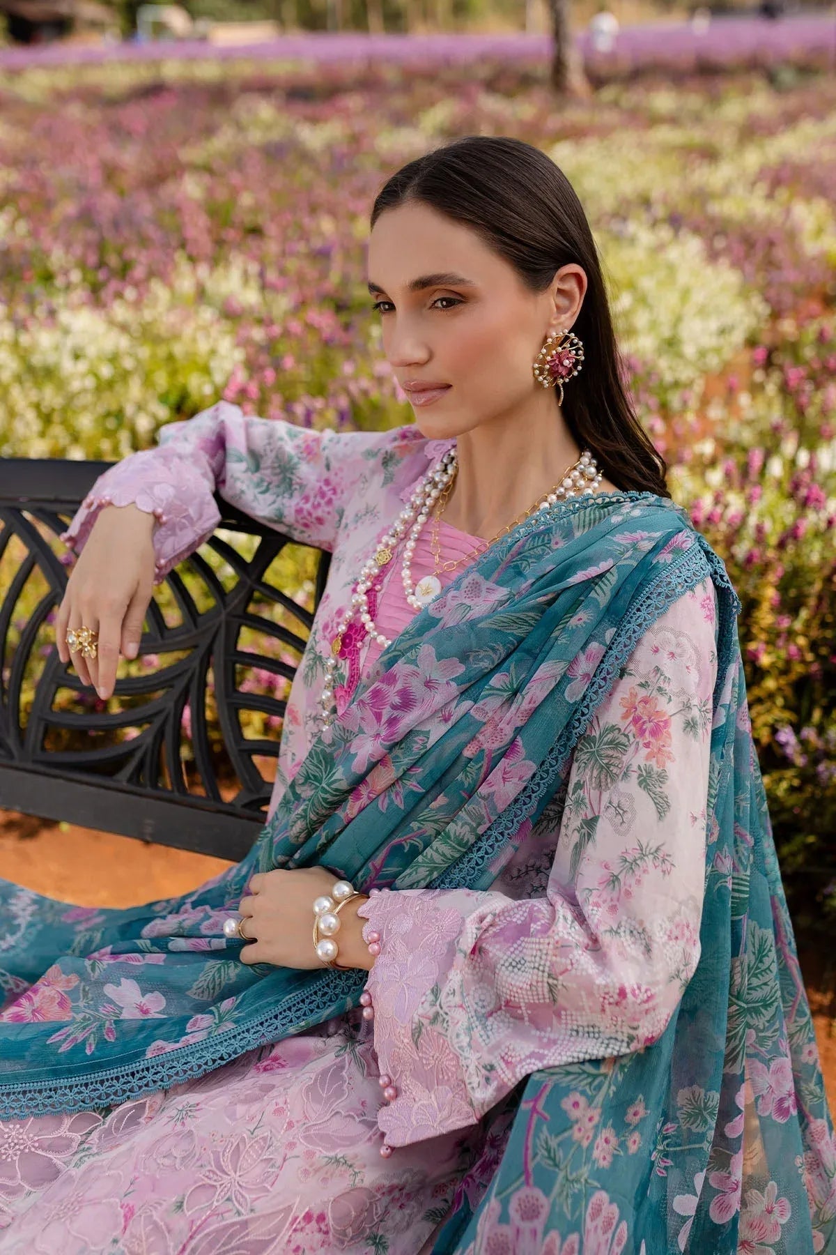 Nureh | Bloom 25 |BL-01 - Aqsa Fabrics