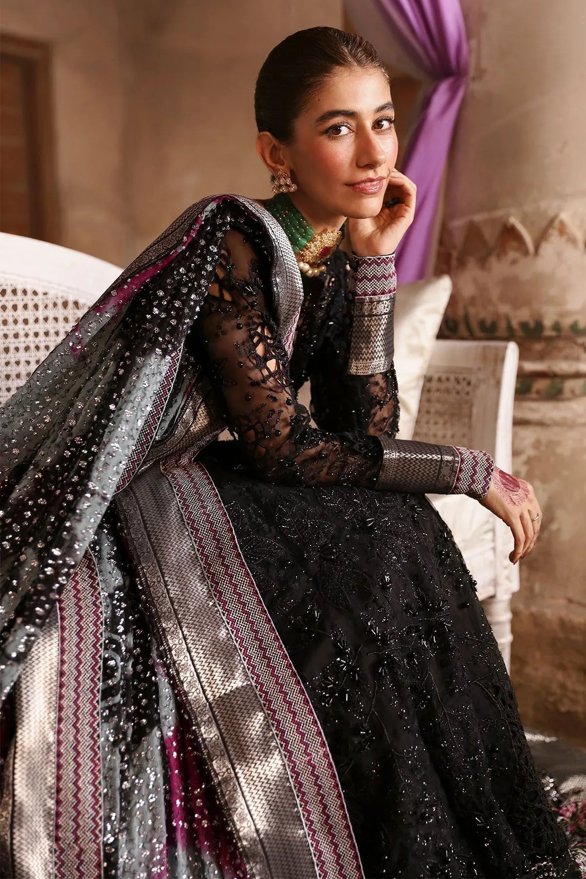 Nureh | Jhoomro Wedding Formals | NL-73 MAYA - Aqsa Fabrics