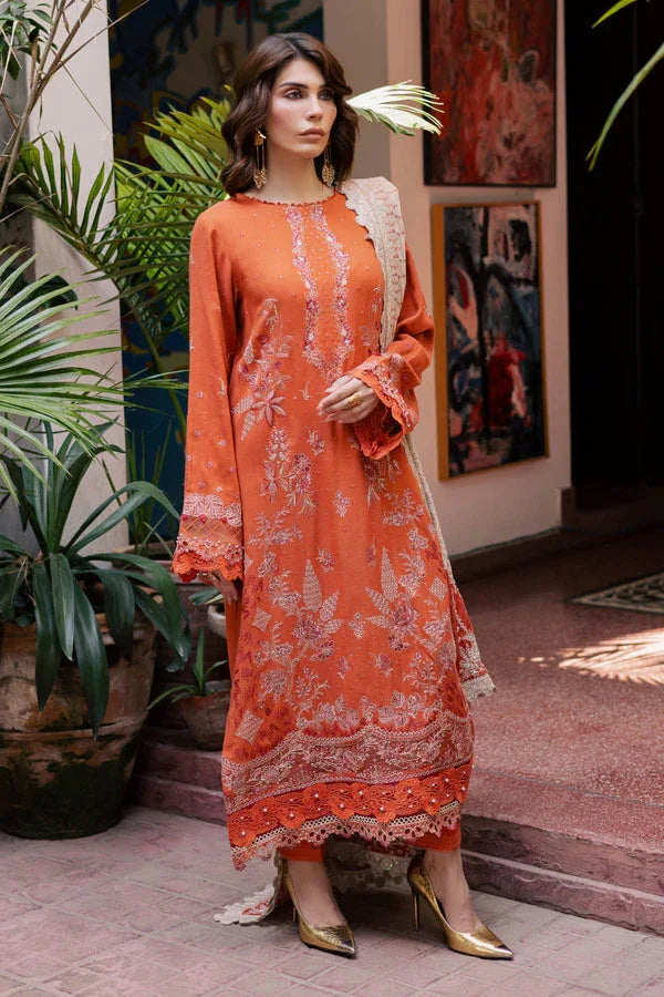 Nureh | Exclusive Leather Peach | NE-184 - Aqsa Fabrics