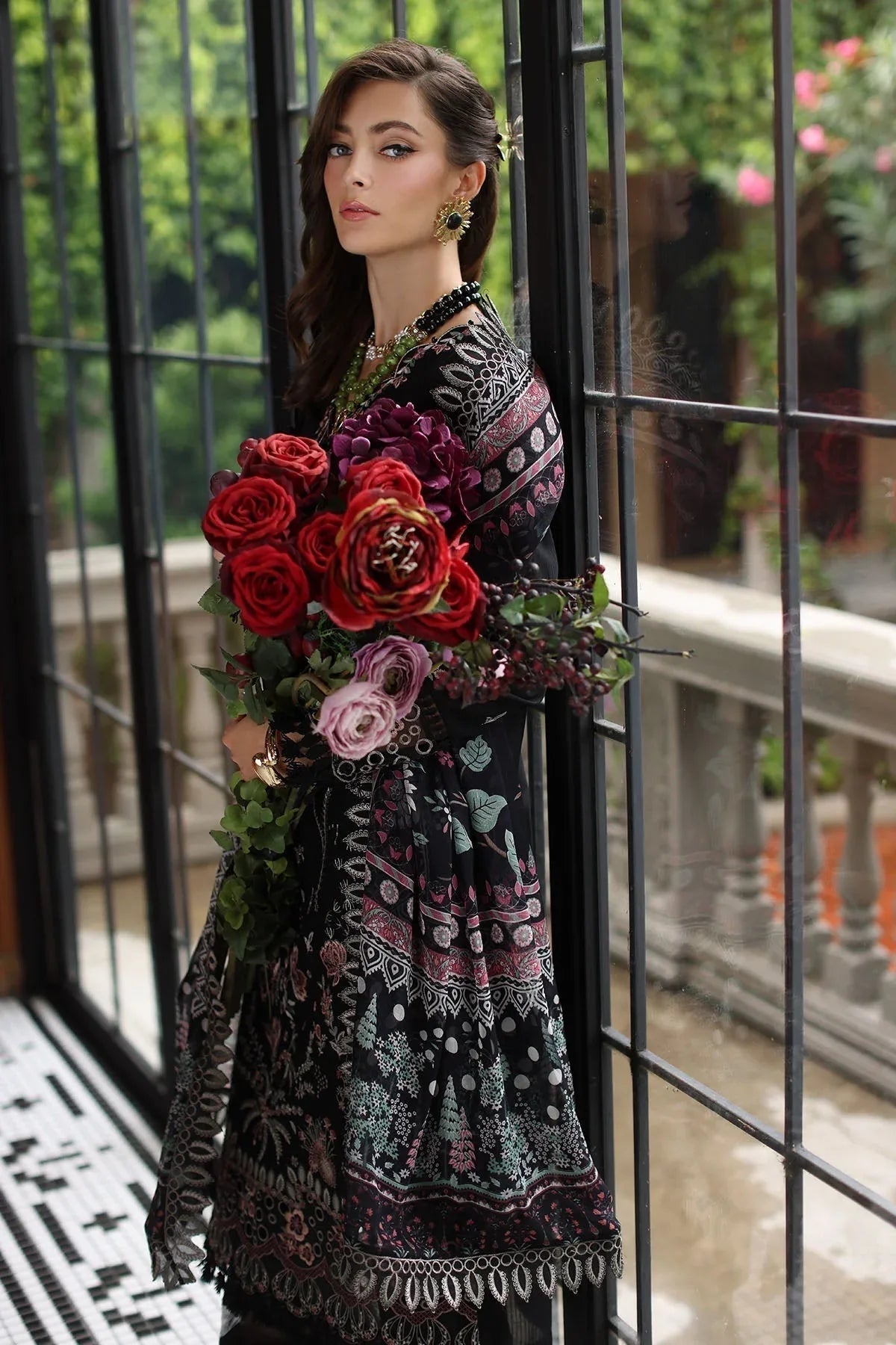 Nureh | Maya Lawn | NS-153 - Aqsa Fabrics