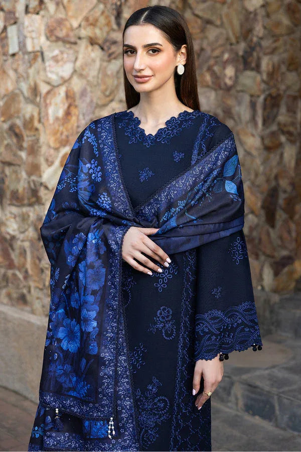 Farasha | Eminence Khaddar 25 | Bluebell - Aqsa Fabrics