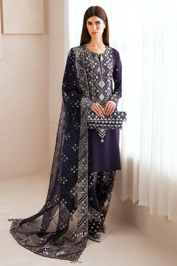 Jazmin | Formals Collection | Raw Silk UR-7030 - Aqsa Fabrics