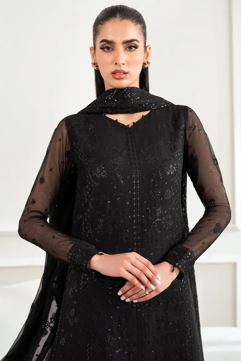 Farasha | Essence Formals 25 | Dark Whisper - Aqsa Fabrics