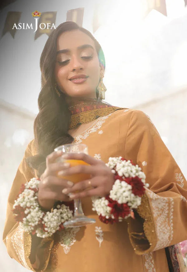 Asim Jofa | Summer Rhapsody | AJUBU-04 Embroidered Jacquard - Aqsa Fabrics