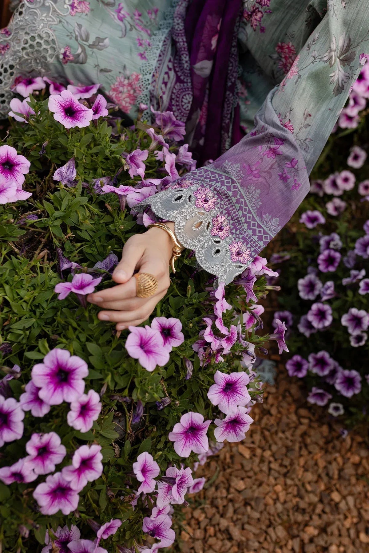 Nureh | Bloom 25 | BL-02 - Aqsa Fabrics