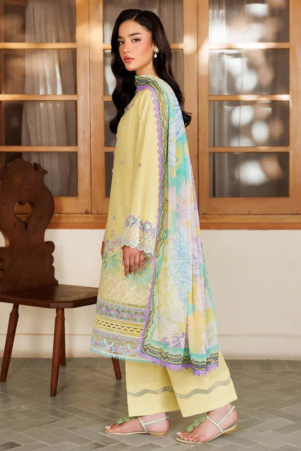 Farasha | Summer Weaves Embroidered Lawn | Daisy Dreams - Aqsa Fabrics